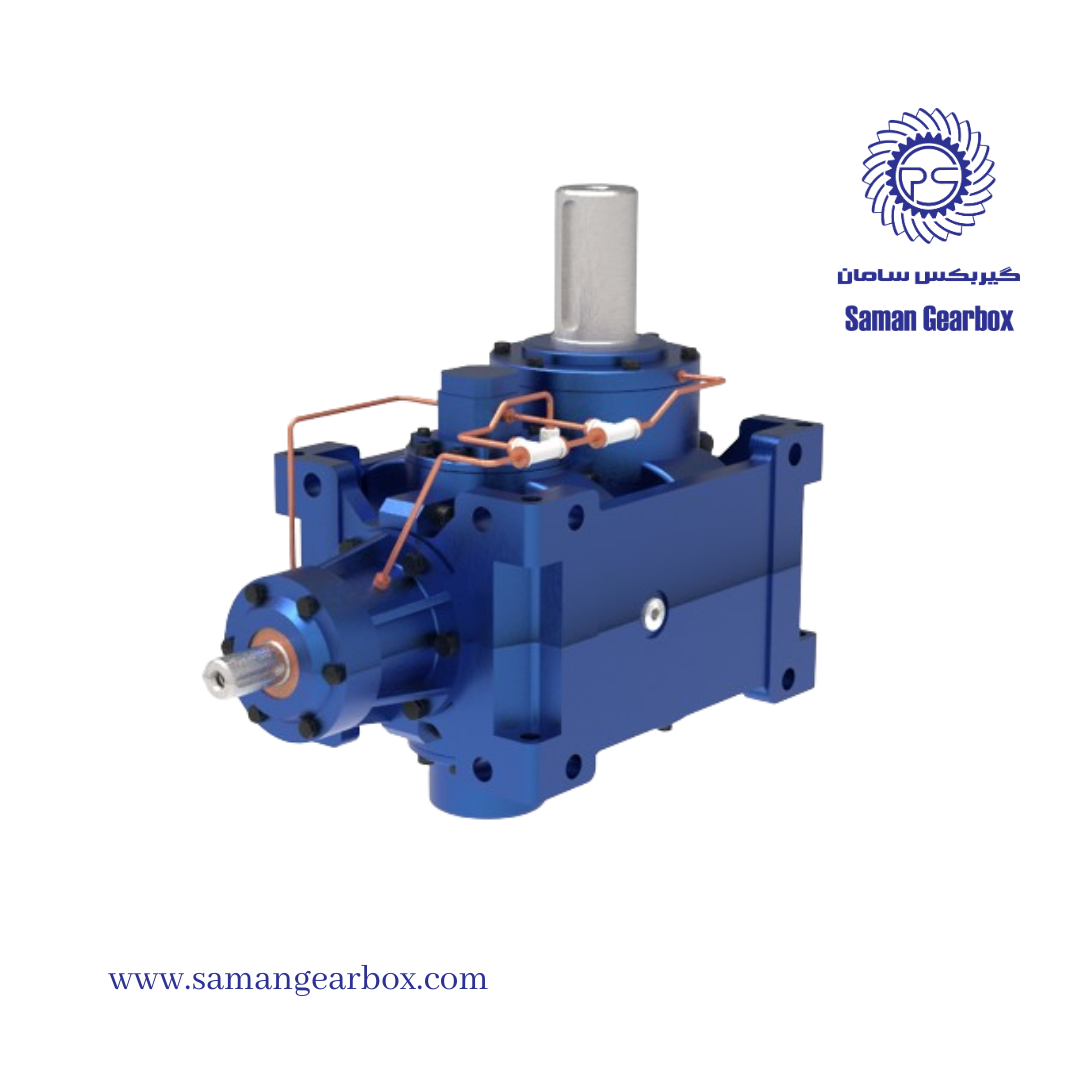 ساخت انواع گیربکس صنعتی نیروگاهی، پتروشیمی، پالایشگاهی - گیربکس کولینگ تاور- گیربکس دوربالا یا افزاینده  | سامان گیربکس